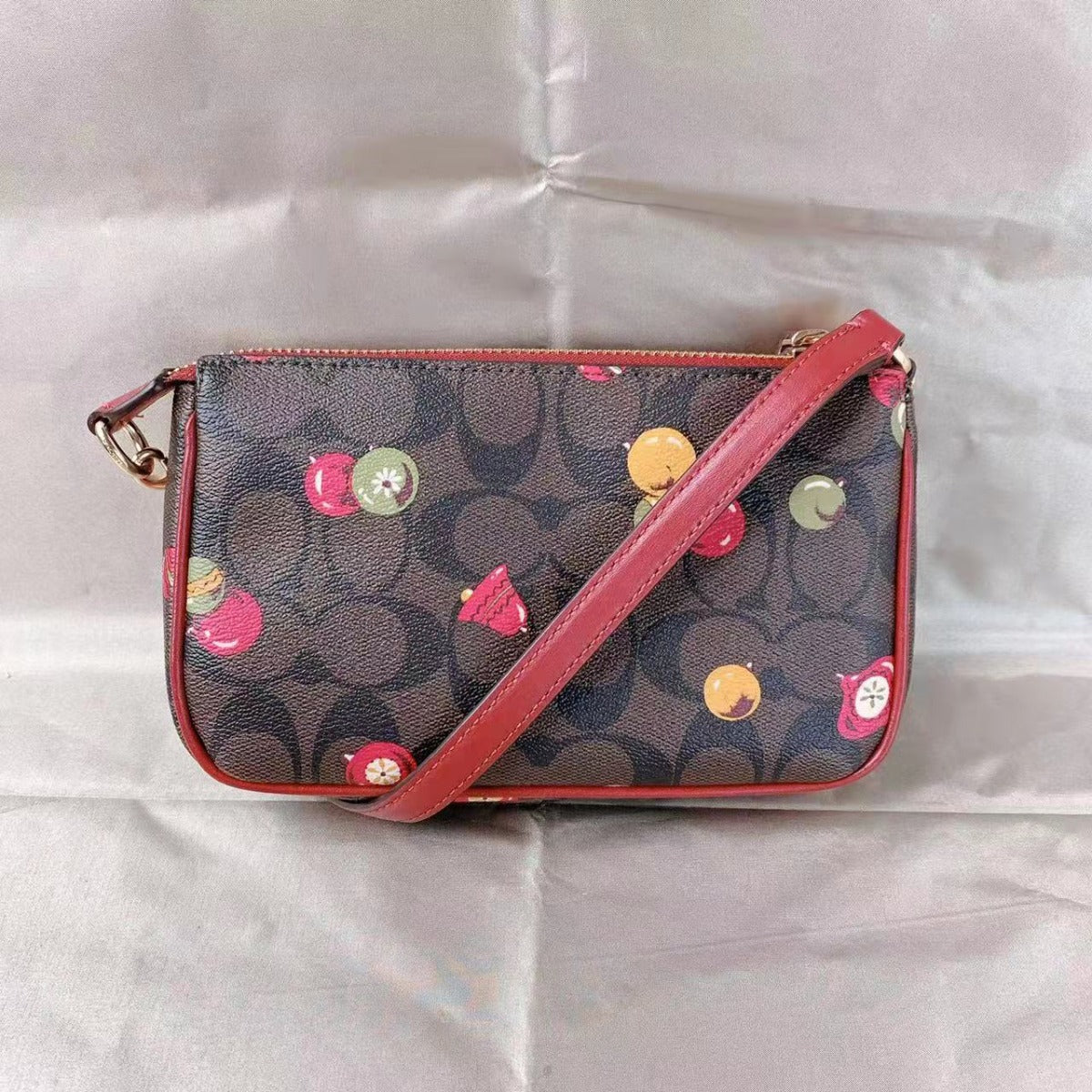 Coach C7403 Nolita 19 in Signature Canvas with Ornament Print Brown Black Multi Coach C7403 Nolita 19 in Signature Canvas with Ornament Print Brown Black Multi